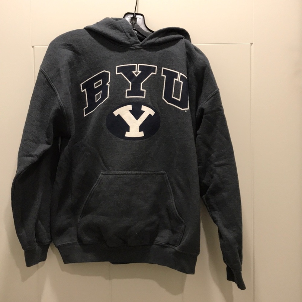 Charcoal grey BYU hoodie